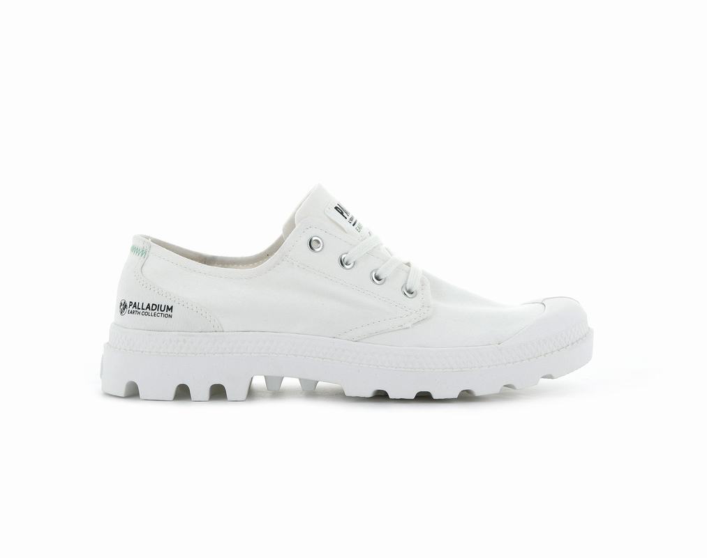 Palladium Pampa Oxford Organic Ii Womens Shoes White Australia [EYBIAN-186]